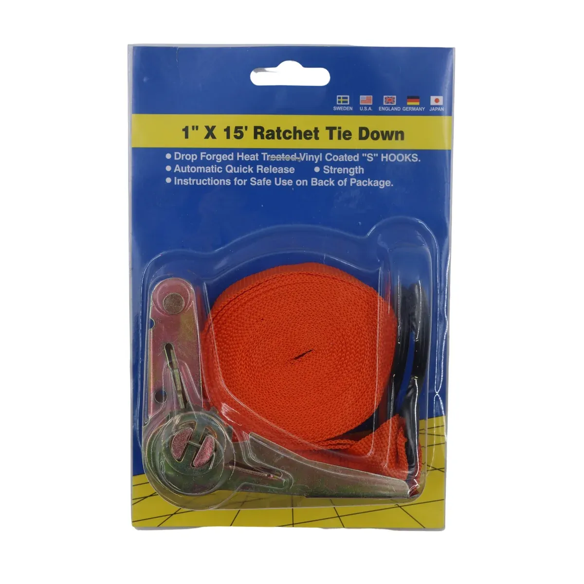 Ratchet Tie Down 1 x 5m