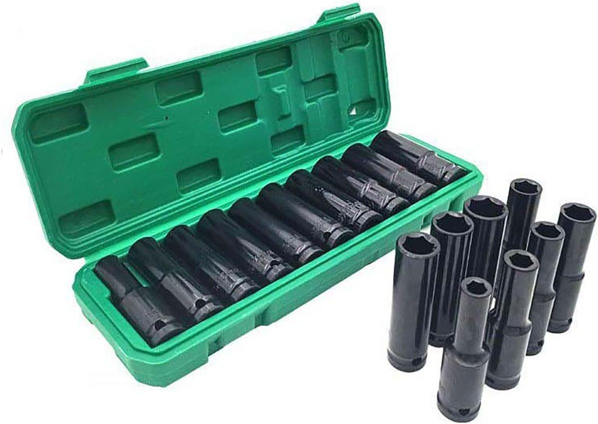11-Piece 1/2 Inch Impact Socket Set