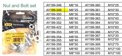 Nut and Bolt Set M6
