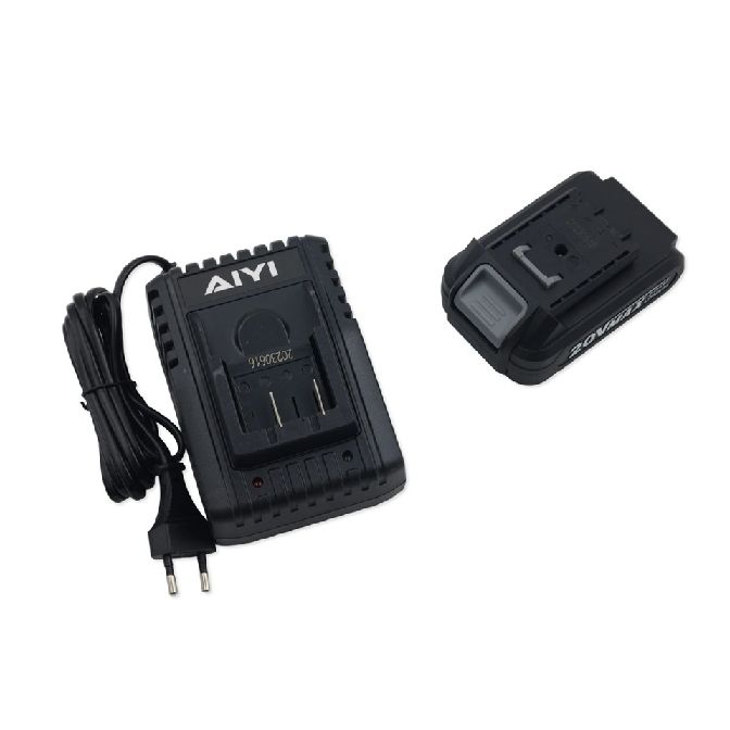 AIYI 20V Lithium Brushless Cordless Drill with 2 Battery Packs
