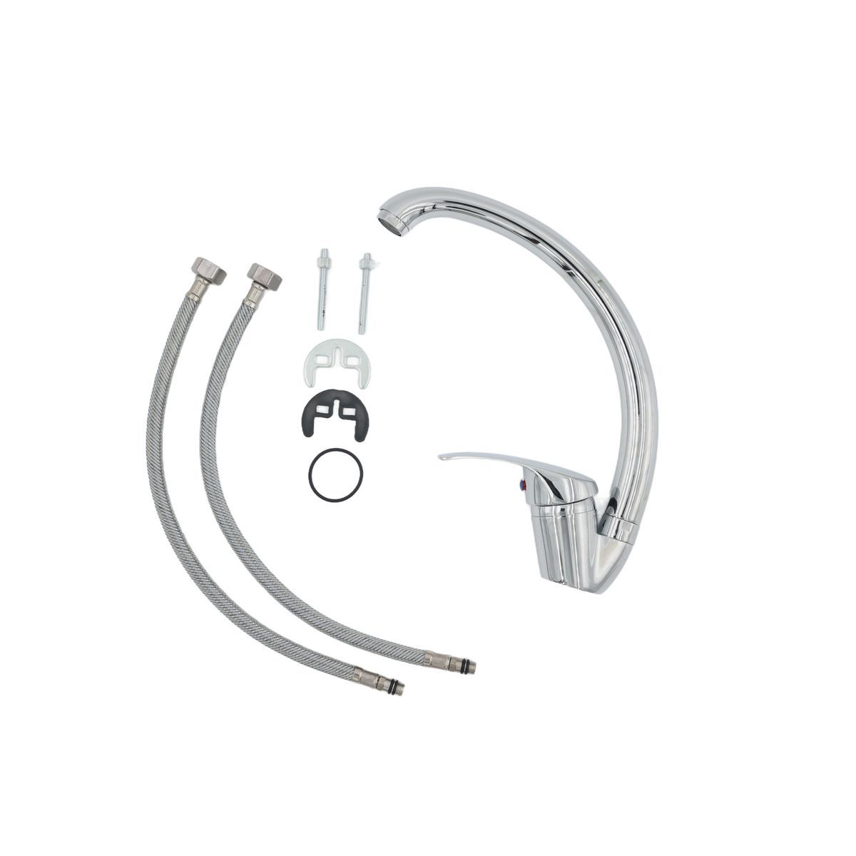 AIYI Basin Mixer Long Silver