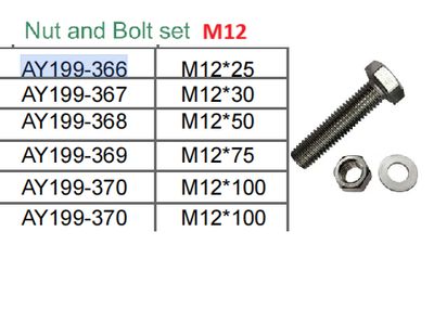 Nut and Bolt Set M12