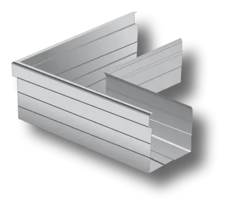 Gutter Angle Square Int 0.4X100X75mm