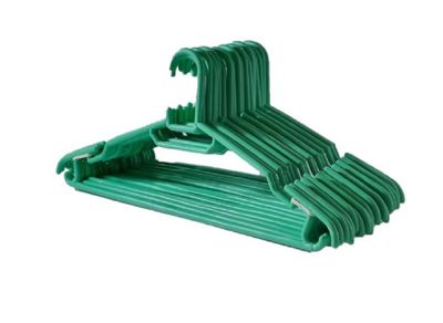 Plastic Hangers Assorted Colors 10s