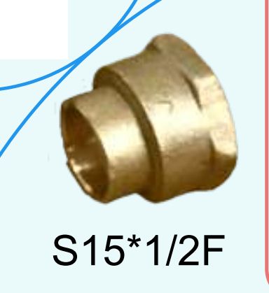 Brass Female Socket Weld 15mm