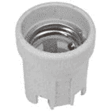 Lamp Holder Porcelain ES Un-Skirted E27