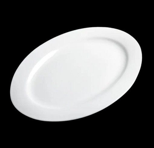 Ceramic Flate Plate White 10"