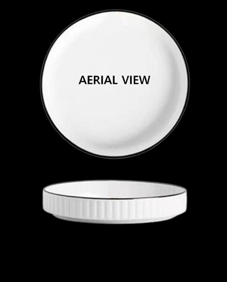 Ceramic Plate White 7".