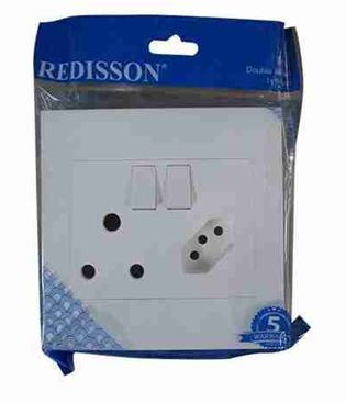 Redisson Wall switch Socket Double 16A New-16A