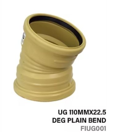 110mm 22.5 deg UG Plain Bend