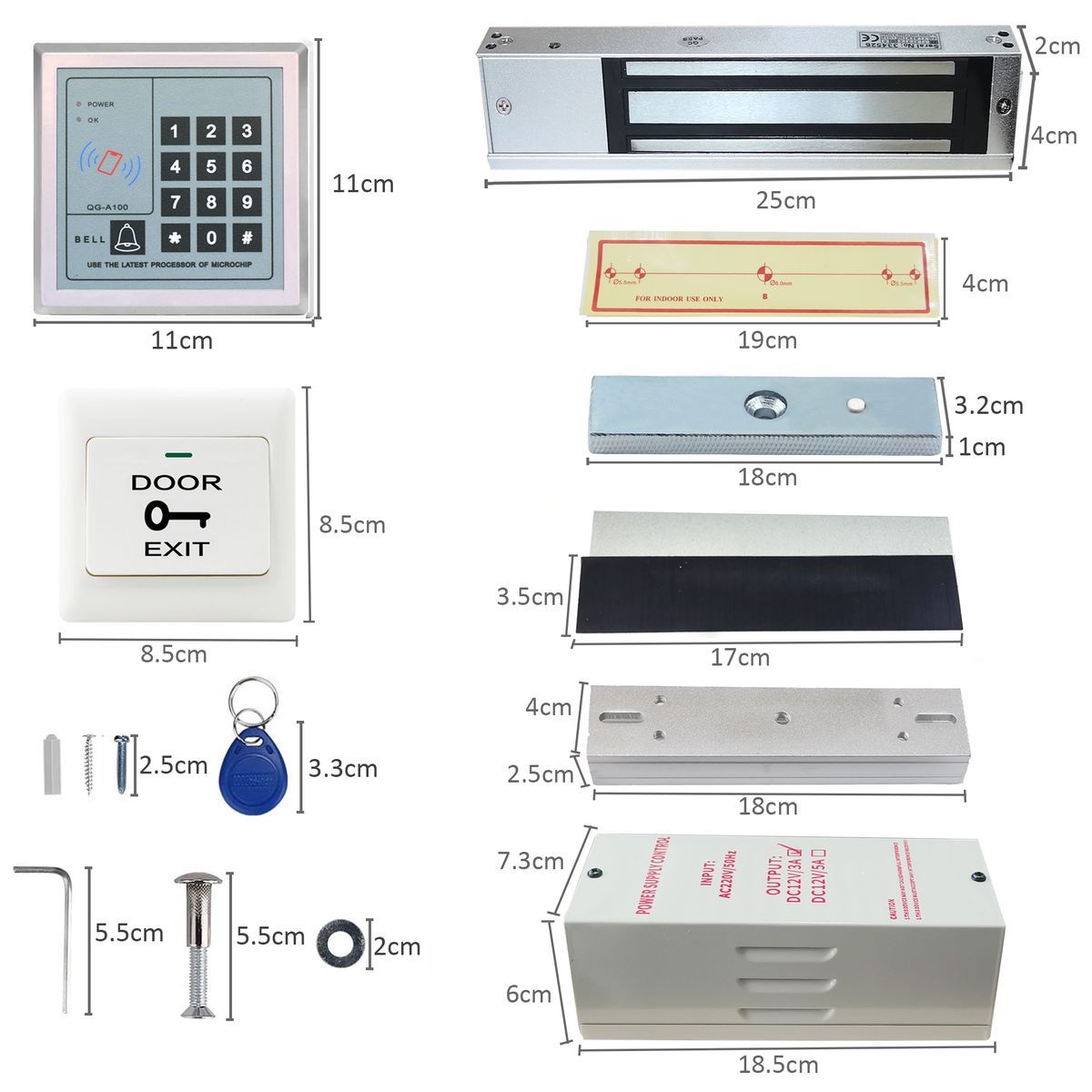 RFID Access Control Electromagnetic Lock Kit