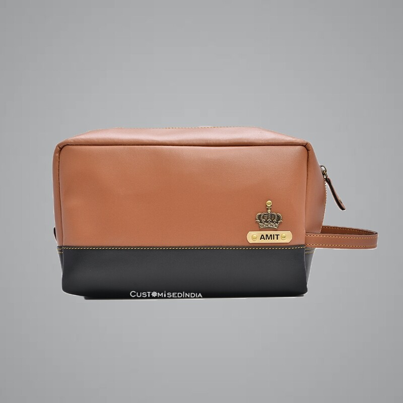Tan-Black Utility Pouch