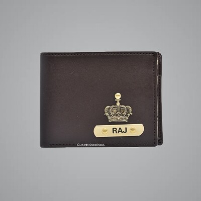 Dark Brown - Creme Imported Dual Colour Wallet