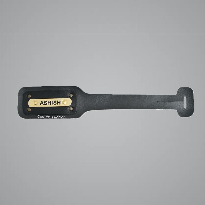 Black Customised Luggage Tag