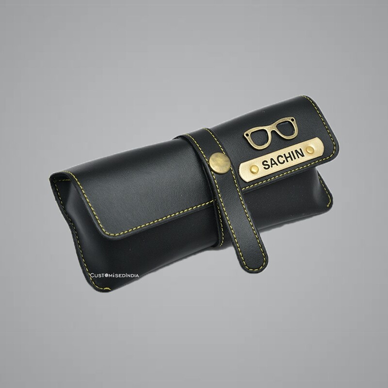 Black Customised Sunglass Holder