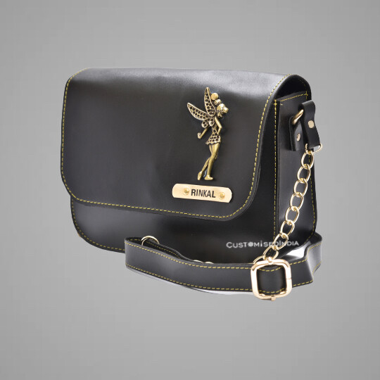 Black Customised Premium Sling Bag