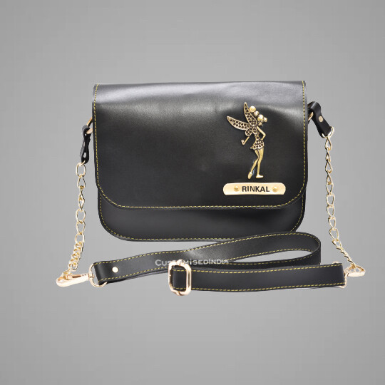 Black Customised Premium Sling Bag
