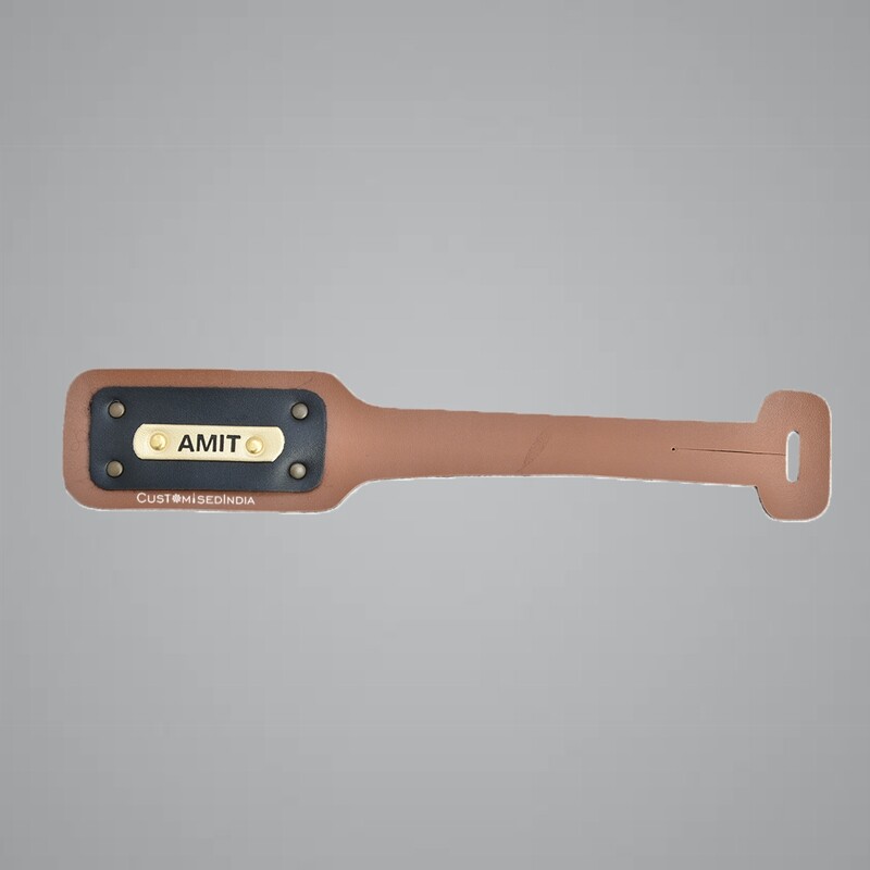 Tan Customised Luggage Tag