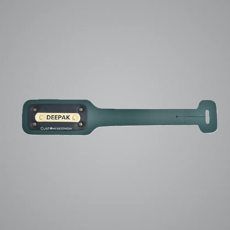 Green Customised Luggage Tag
