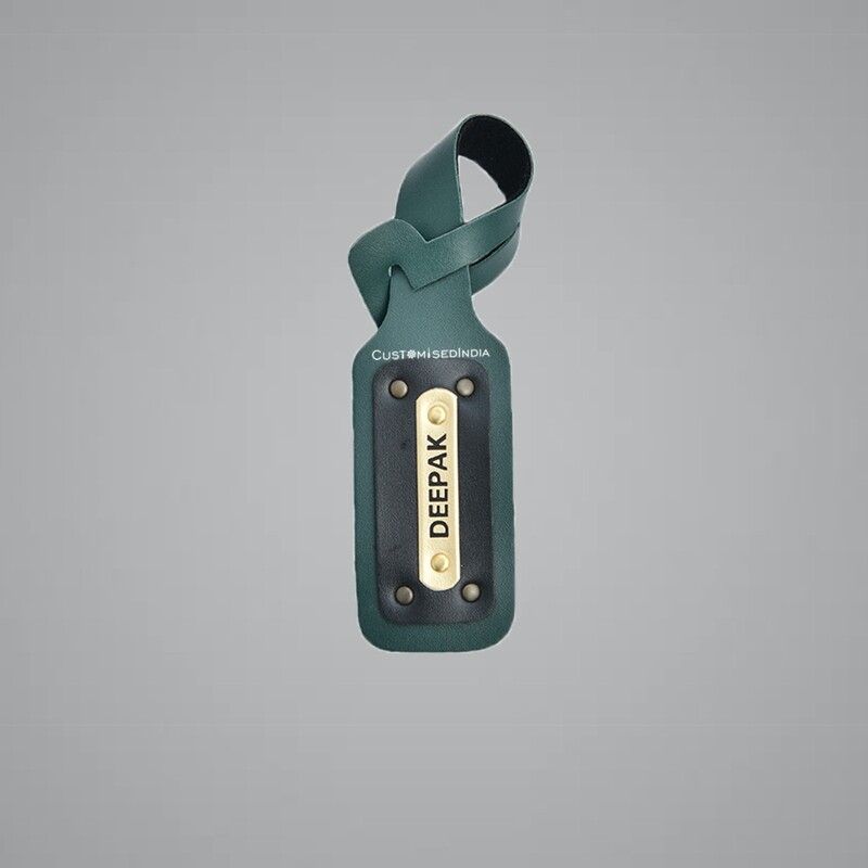 Green Customised Luggage Tag