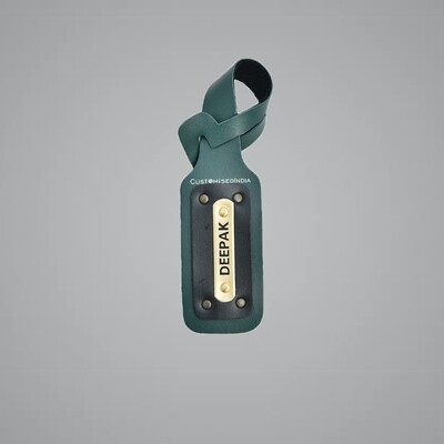 Green Customised Luggage Tag