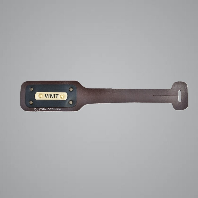 Brown Customised Luggage Tag