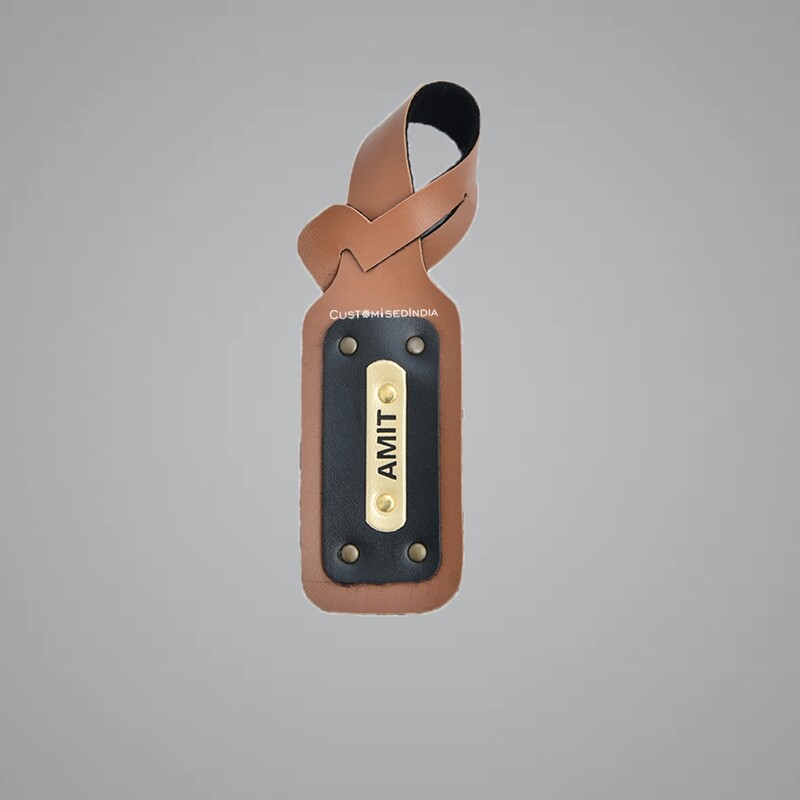 Tan Customised Luggage Tag