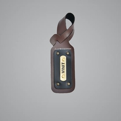 Brown Customised Luggage Tag