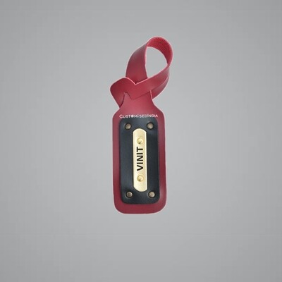 Red Customised Luggage Tag