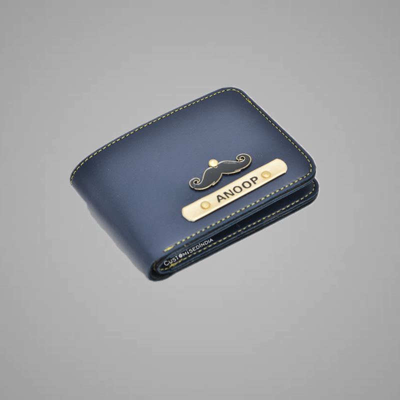 Blue Indian Leather Men's Wallet
