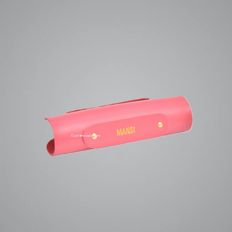 Pink Personalised Luggage Handle Cover