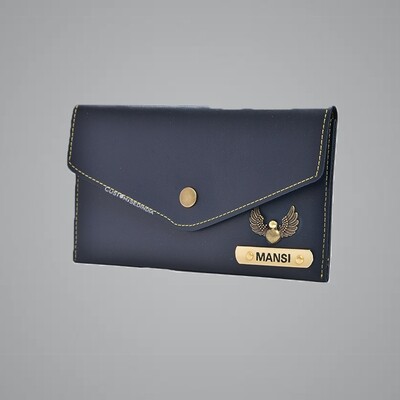 Blue Women's Minimal Clutch