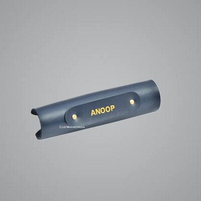 Blue Personalised Luggage Handle Cover