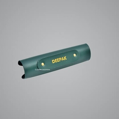 Green Personalised Luggage Handle Cover