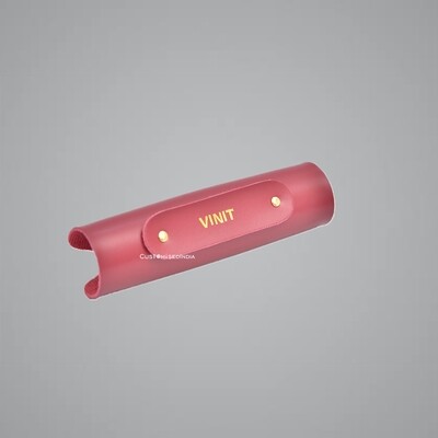 Red Personalised Luggage Handle Cover