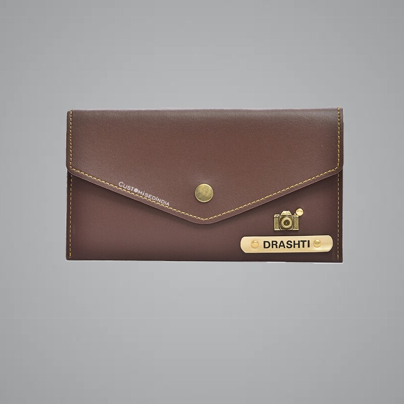 Brown Women&#39;s Minimal Clutch