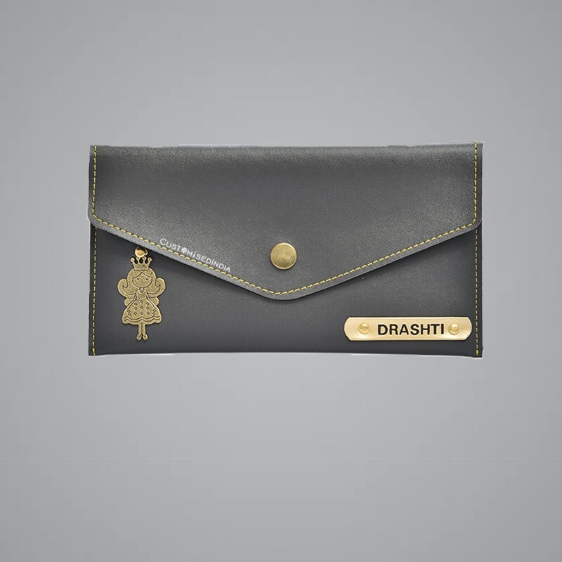 Grey Women&#39;s Minimal Clutch