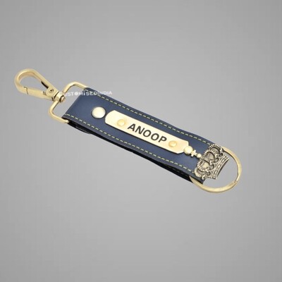 Blue Customised Keychain with Hook