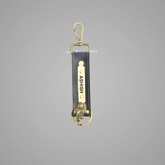 Grey Customised Keychain with Hook