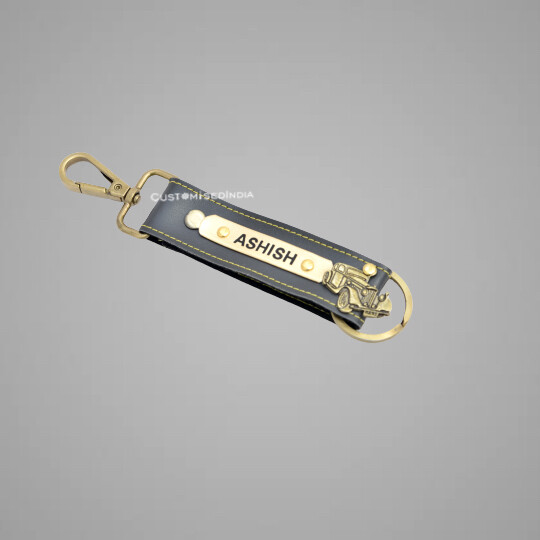 Grey Customised Keychain with Hook