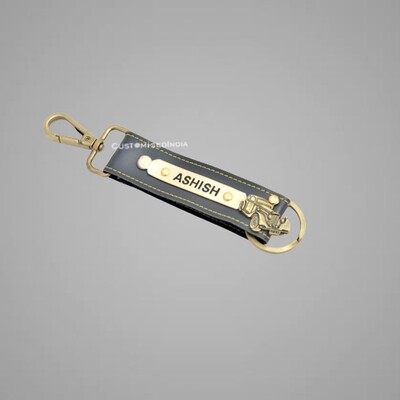 Grey Customised Keychain with Hook