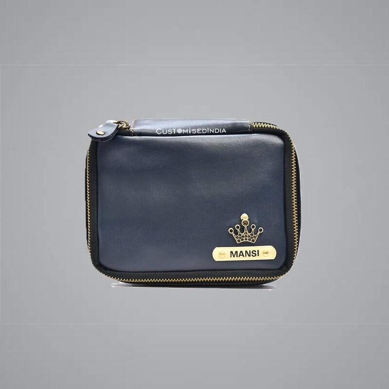 Dark Blue Make Up Pouch (Cosmetic Pouch)