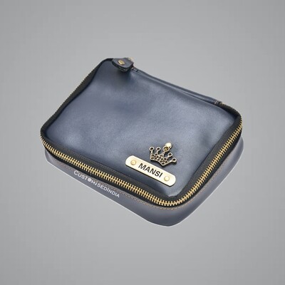 Dark Blue Make Up Pouch (Cosmetic Pouch)