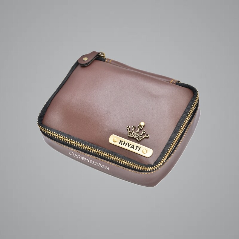 Brown Make Up Pouch (Cosmetic Pouch)