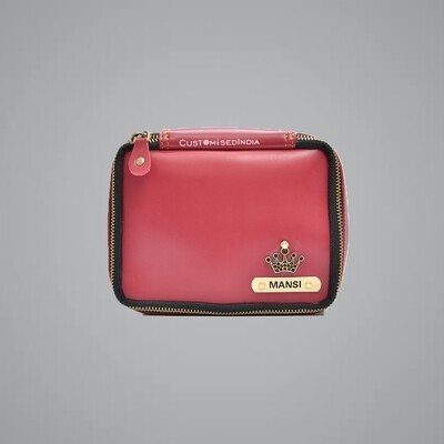 Red Make Up Pouch (Cosmetic Pouch)