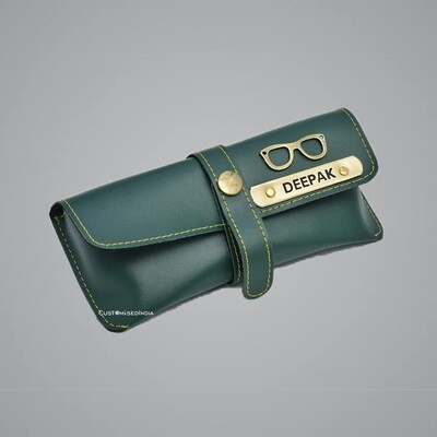 Green Customised Sunglass Holder