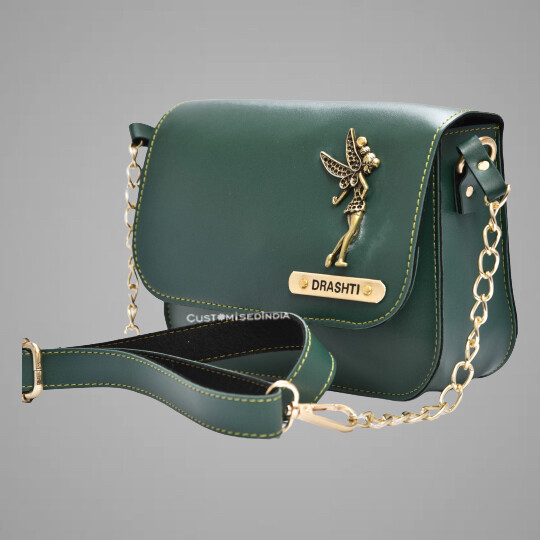Green Customised Premium Sling Bag
