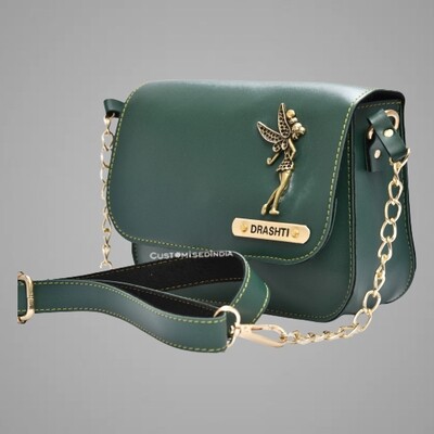 Green Customised Premium Sling Bag
