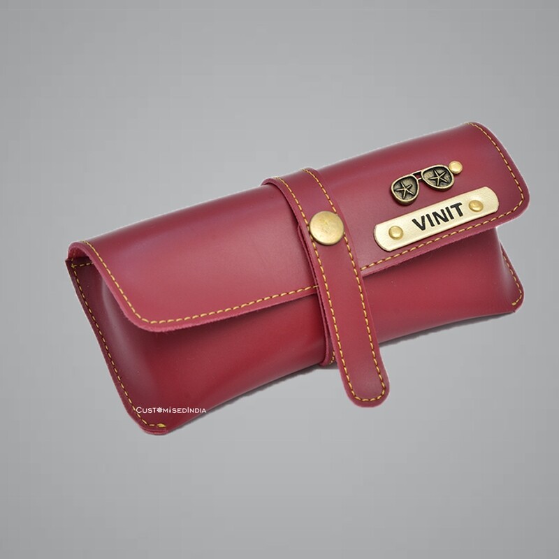 Red Customised Sunglass Holder