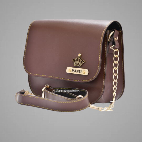 Brown Customised Premium Sling Bag